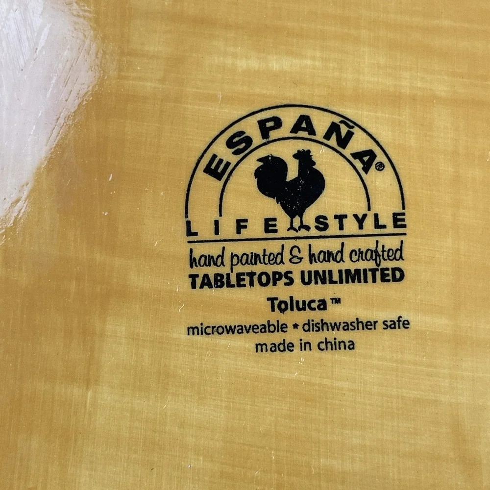 Lot of 2 Espana Lifestyle Tabletops Unlimited 10.5